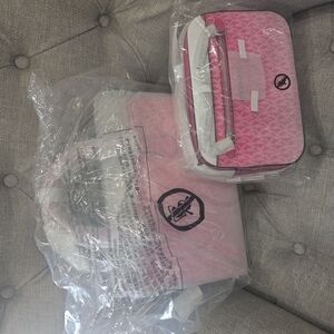 Michael Kors Pink and White Satchel